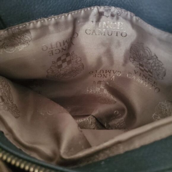 Vince Camuto Women’s Leather Satchel Black Medium Handbag Top-Grain Tote Classic - Picture 6 of 11